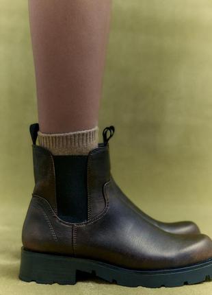 Женские ботинки челси zara