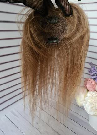 Челка шторка накладка топер 100% натуральный волос.