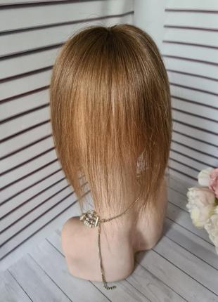 Челка шторка накладка топер 100% натуральный волос.