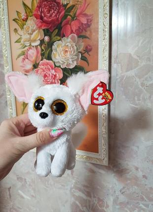 Ty beanie boos глазастик лиса, лисичка, лисенок фенек phoenix 15 см3 фото