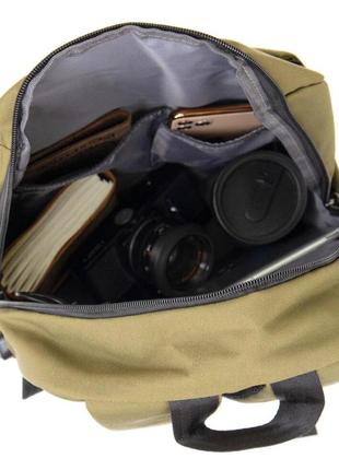 Рюкзак хакі для ноутбука дорожній спортивний тканинний 7206229 фото