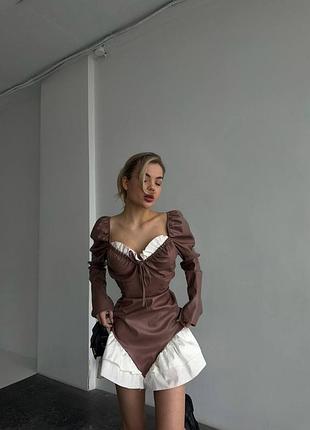 Платье из эко кожи 6