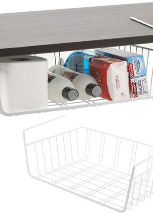 Кошик для зберігання під полицею taylor & brown, 2 шт., підвісний кошик для зберігання з металевого дроту, органайзер для кухні