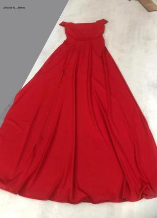 Платье женское красное длинное 40 розмір2 фото
