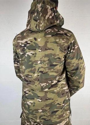 Військова чоловіча куртка accord soft-shell на флісі (мультики) m2 фото