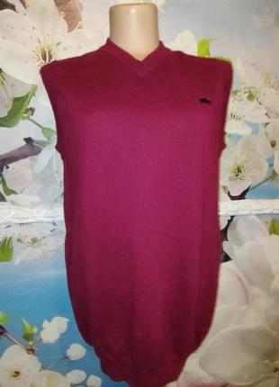 Жилетка безрукавка 100% lambswool s-m baging bull