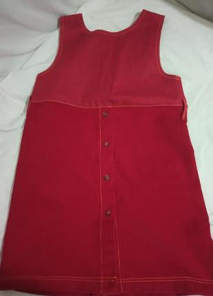 Сарафан джинсовый р. 140 см 2