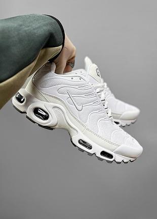 Женские кроссовки осенние nike air max tn white