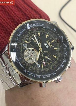 Чоловічий наручний механічний годинник jaragar luxury8 фото