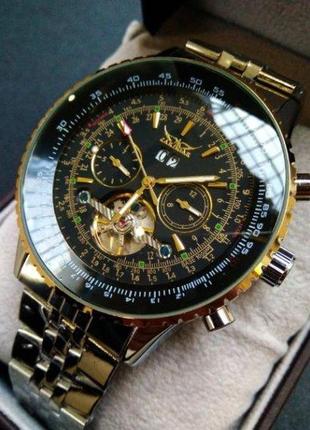 Чоловічий наручний механічний годинник jaragar luxury2 фото