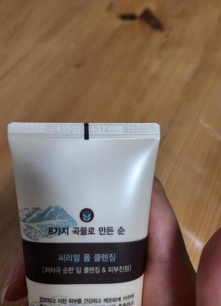 Очищувальна пінка для обличчя gokmul cereal foam cleansing