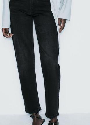 Джинсы мом zara черные