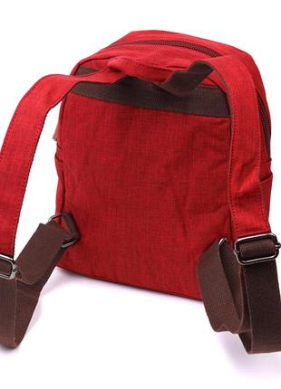 Червоний яскравий рюкзак тканинний текстильний 7222452 фото