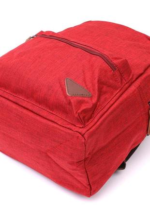 Красный яркий рюкзак тканевый текстильный 7222455 фото