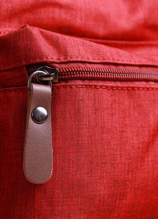 Червоний яскравий рюкзак тканинний текстильний 7222459 фото