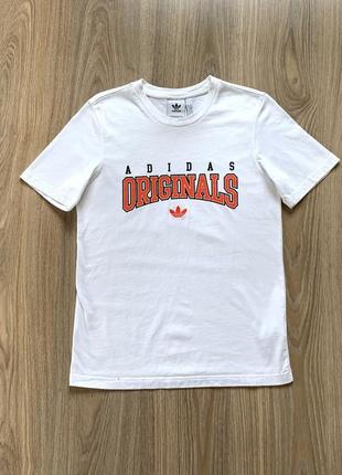 Мужская хлопковая футболка с принтом adidas originals