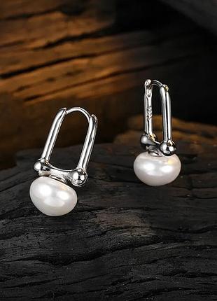 Сережки срібло оригінальні стильні silver ♥️ 👌