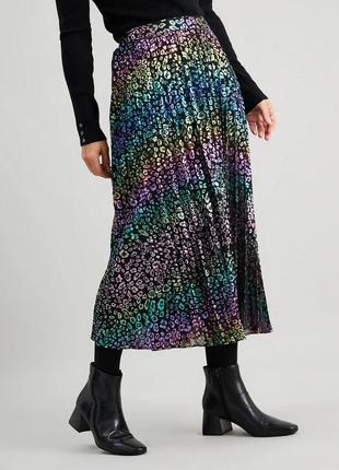 Шикарная юбка в радужный леопринт от tu💚💜