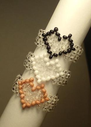 Кільця браслети чокери з бісеру підвіски