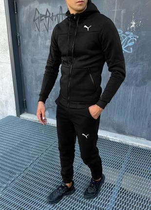 Утеплений спортивний костюм чоловічий зимовий на флісі