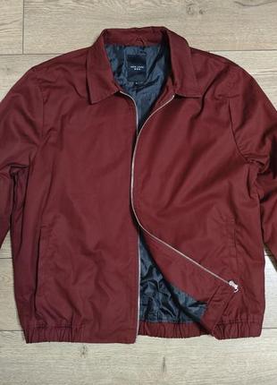 New look men xl куртка бордова чоловіча легка бомбер