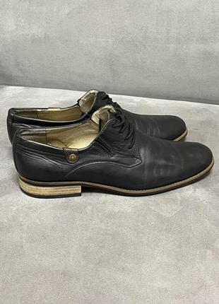 Кожаные туфли lucky choice дерби натуральная кожа украинский бренд