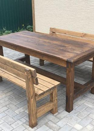 Садовий комплект з цільного дерева