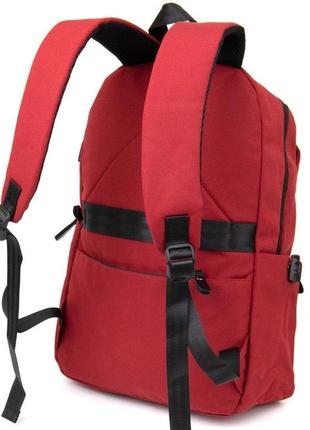 Рюкзак червоний для ноутбука дорожній спортивний тканинний 7206277 фото