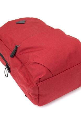 Рюкзак червоний для ноутбука дорожній спортивний тканинний 7206276 фото