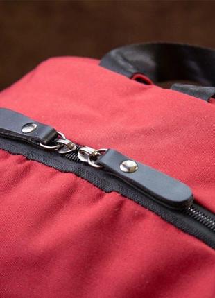 Рюкзак червоний для ноутбука дорожній спортивний тканинний 7206278 фото
