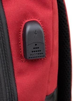 Рюкзак червоний для ноутбука дорожній спортивний тканинний 72062710 фото