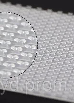Микро липучка 5 см лента пришивная мягкая памперсная застежка полупрозрачная4 фото