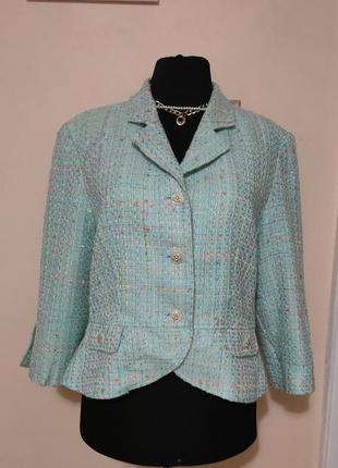 Піджак жакет твідовий жіночий стильний тренд