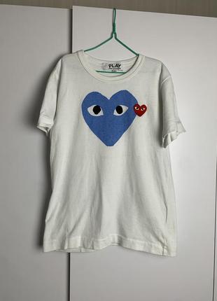 Comme des garçons play женская футболка