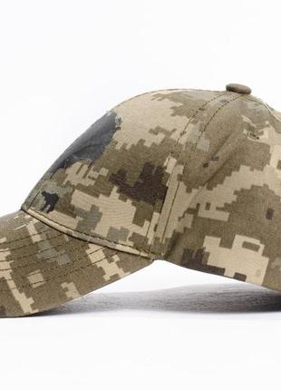 Бейсболка каратель пиксель тактическая кепка с черепом рип-стоп для военных, 57-58