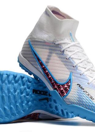 Футбольні сороконіжки nike mercurial air zoom superfly ix tf стоноги найк аір аїр зум меркуріал з шкарпеткою3 фото