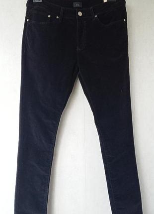Джинсы скини river island чёрные бархат w34 l32
