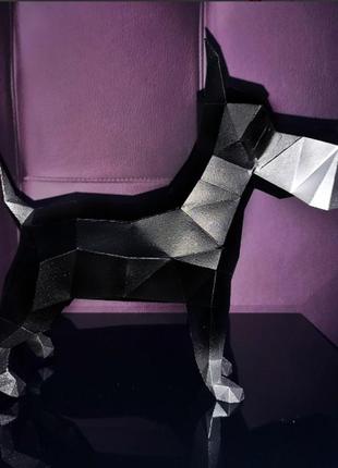 Paperkhan конструктор із картону 3d фігура собака пес паперкрафт papercraft подарунковий набір сувернір іграшка
