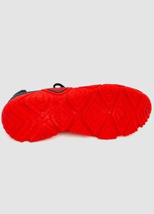 Кросівки чоловічі текстиль, колір чорно-червоний, 243ru313-25 фото