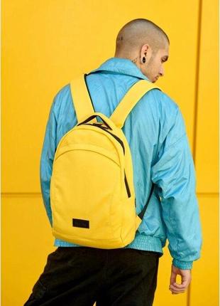Чоловічий рюкзак жовтий шкіра еко стильний 725000028m5 фото