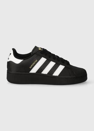 Жіночі кросівки adidas superstar black white