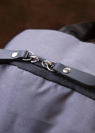 Рюкзак серый для ноутбука дорожный спортивный тканевый 7206289 фото