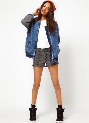 Джинсовая куртка бомбер asos, размер s (арт700гш)