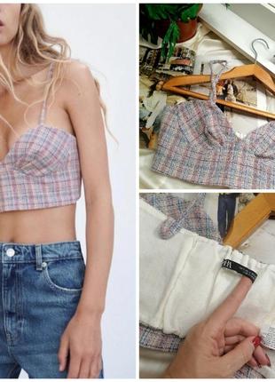 Корсетный топ бюстье zara