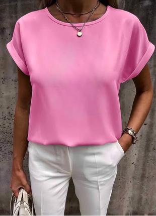 Женская блузка с вырезом капельки на спинке софт 42-44, 46-48, 50-52, 54-564 фото