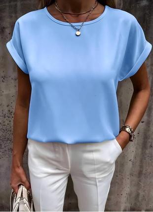 Женская блузка с вырезом капельки на спинке софт 42-44, 46-48, 50-52, 54-567 фото