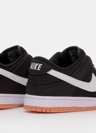 Кроссовки nike sb dunk black white, мужские кроссовки, найк данк4 фото