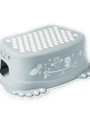 Подножка tega owls anti slip footstool so-006-106 grey (серый)