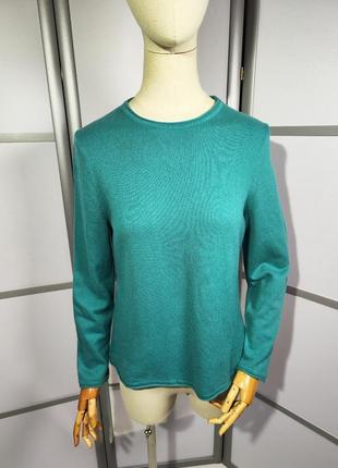 Emilia parker cashmere silk бірюзовий светр  50% шовк, 50% кашемір, eur 40