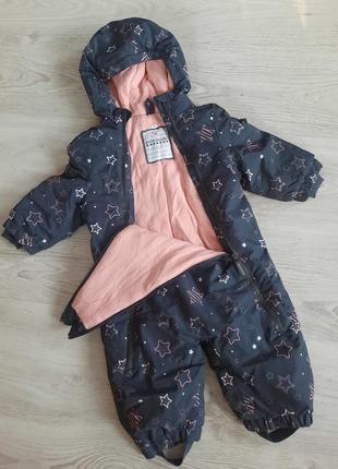 Утеплений демісезонний комбінезон зимовий комбез topolino 74 см 9-12 міс.